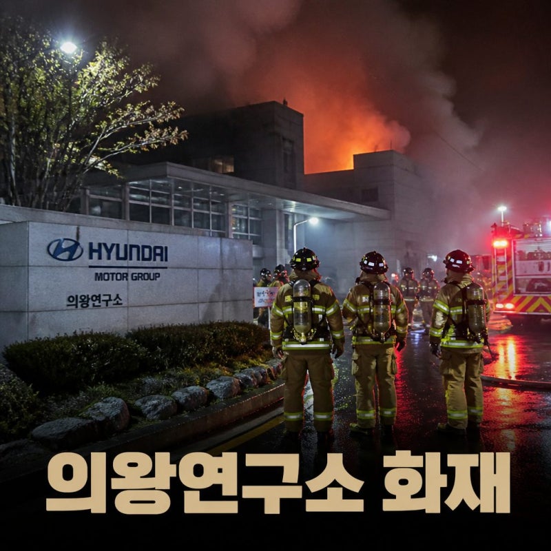 긴급 속보 의왕 화재 현대차그룹 배터리연구시설서 발생 경위는