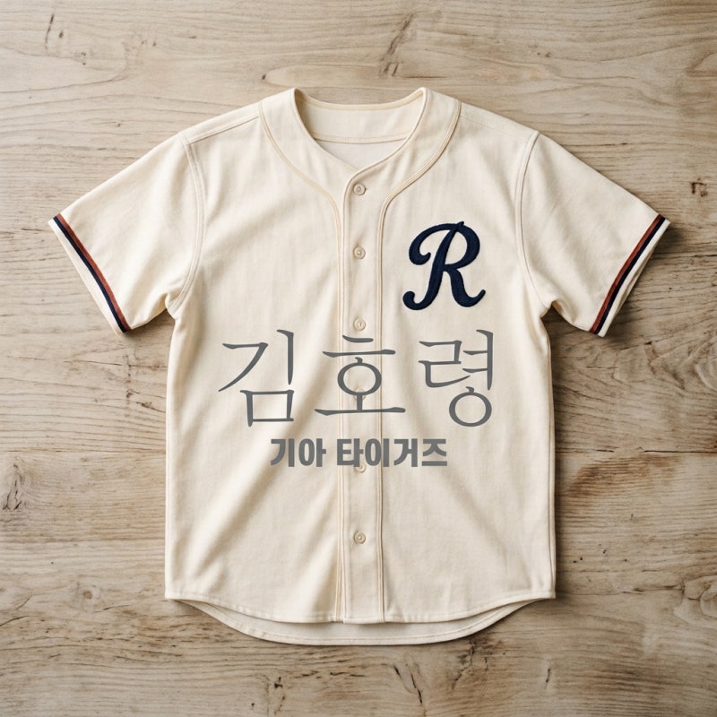 김호령 티셔츠 기아 타이거즈 R 마킹 출시일 가격 예약 방법 총정리