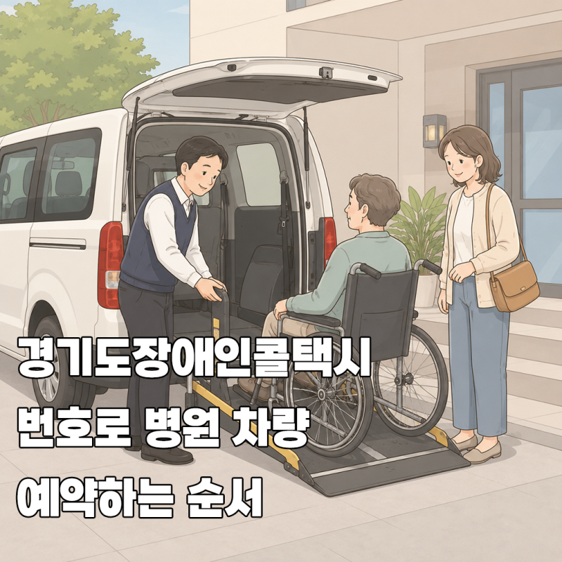 경기도장애인콜택시 번호로 병원 차량 예약하는 순서