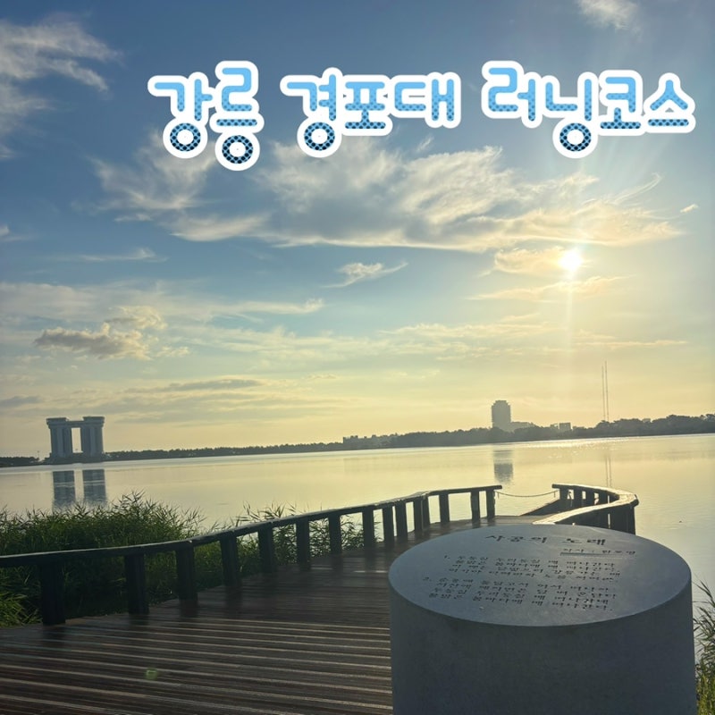 강릉 러닝코스 추천 경포호 한바퀴 완주 후기 주차정보