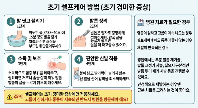 내성 발톱, 원인부터 관리법까지