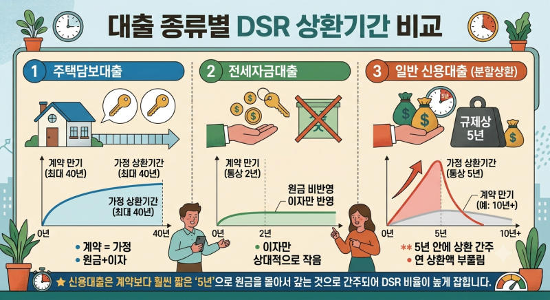신용대출이 주담대 한도에 미치는 영향 완벽정리 (DSR 계산 실전 예시)