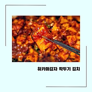 멕시코 히카마 감자 요리, 아삭함을 살린 히카마 깍두기 김치 먹는법