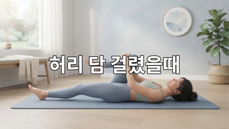 허리에 담이 걸렸을때 무리 없이 풀어주는 효과적인 스트레칭 4가지