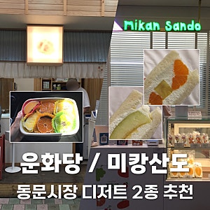 제주 동문시장 디저트｜운화당 과일모찌부터 미캉산도까지 먹어본 솔직후기
