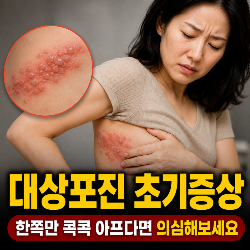 대상포진 초기증상 감염 원인 피부 발진 전 나타나는 신호