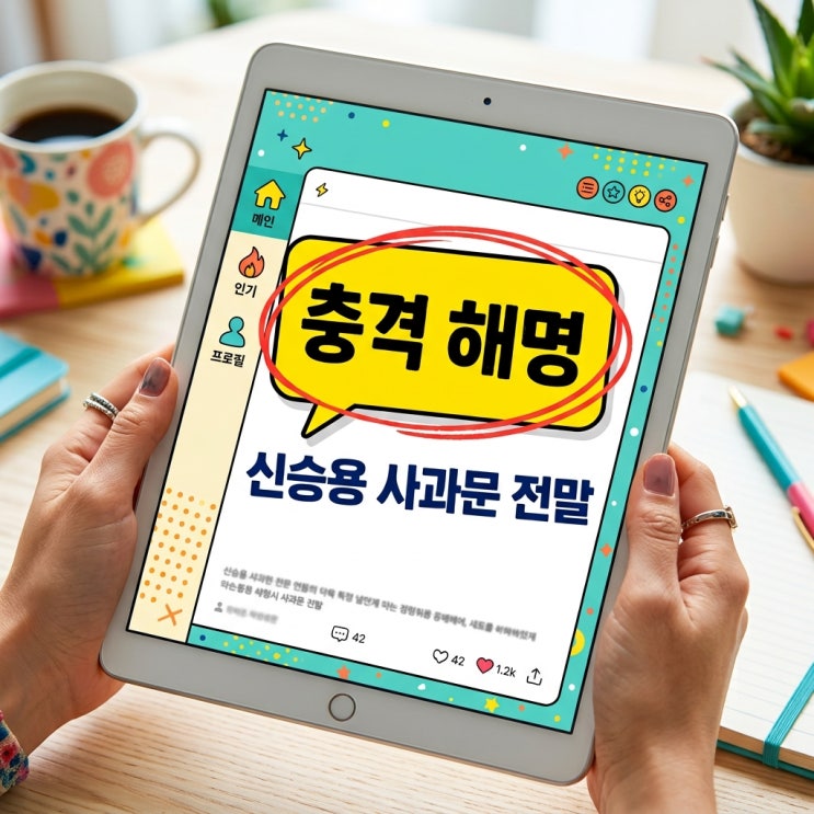 서출구 부상 논란에 전격 입 연 신승용 사과문 속 뜻밖의 사실..