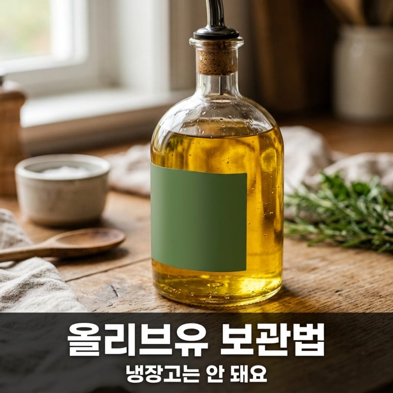 올리브유 보관법, 냉장고에 넣어도 될까? 하얗게 굳었다면 정상입니다