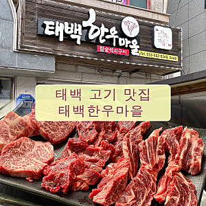 태백 맛집 [태백한우마을] 내돈내산 후기 / 황지연못