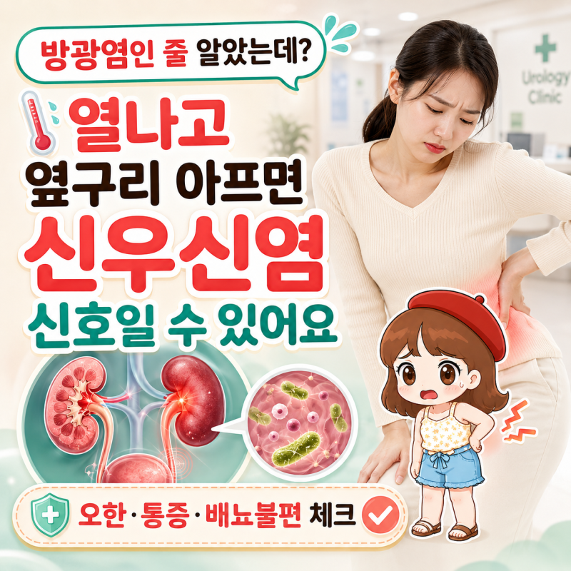 신우신염 증상 원인 감기인줄 알앗는데, 신장에좋은음식