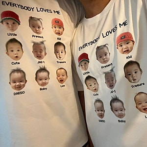 배송 빠른 가족티셔츠,아기커스텀티셔츠 :)나답게