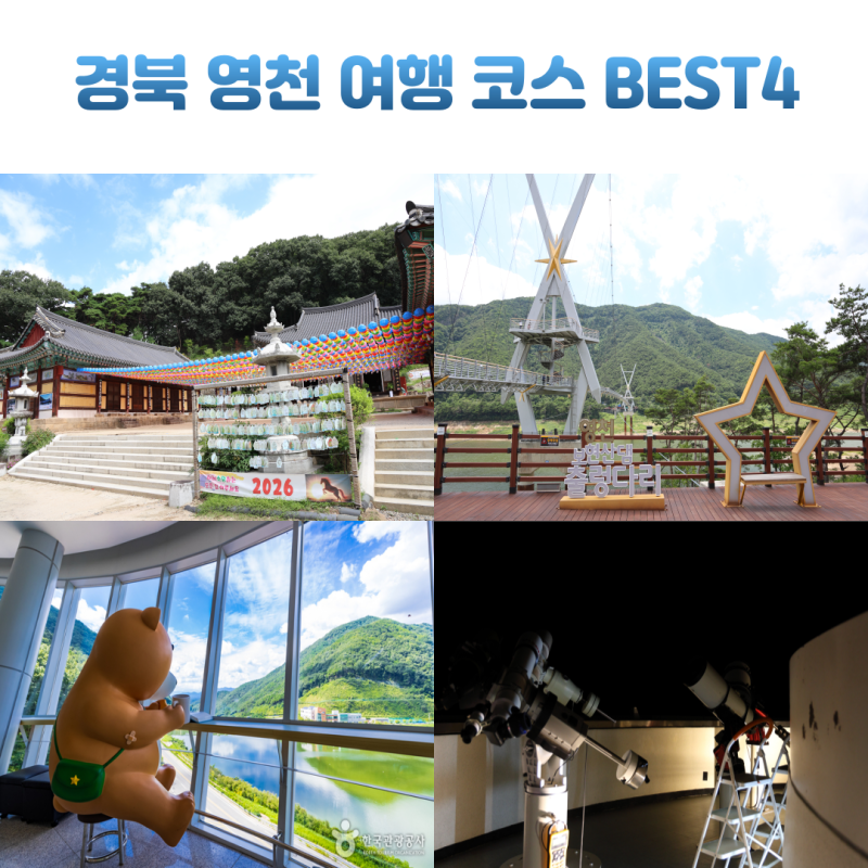 경북 영천 가볼 만한 곳 당일치기 여행 코스 BEST4