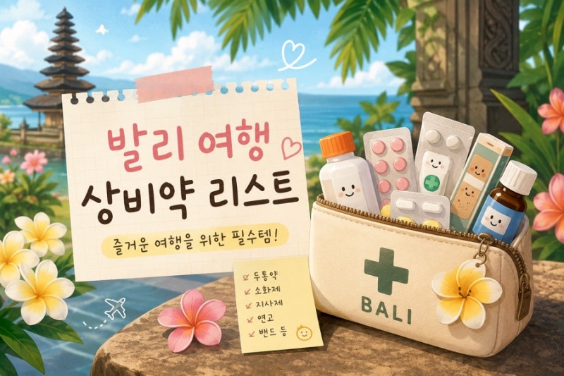 발리 여행 준비물 필수템! 발리 상비약 리스트 & 발리밸리 안 걸리는 꿀팁