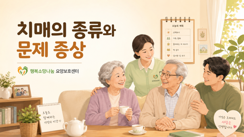 치매의 종류와 단계별 증상, 미리 알고 따뜻하게 돌봐주세요