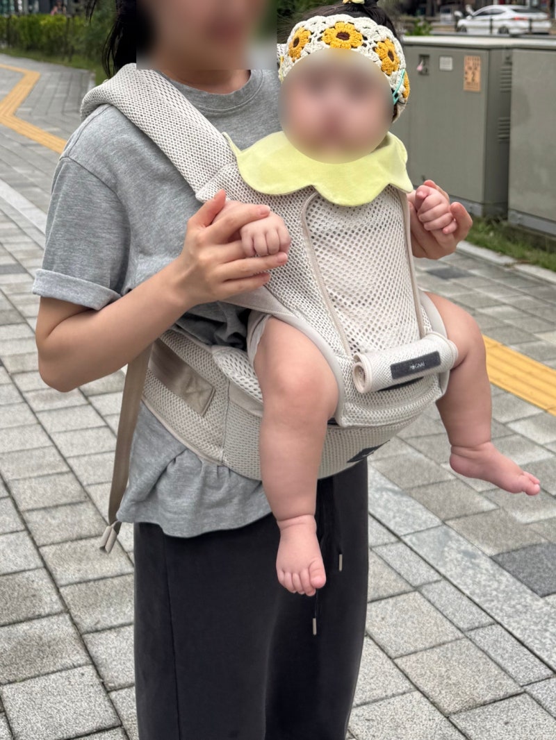 아기띠 추천 포그내 4 in 1 실사용 후기ㅣ앞보기·힙시트 사용시기