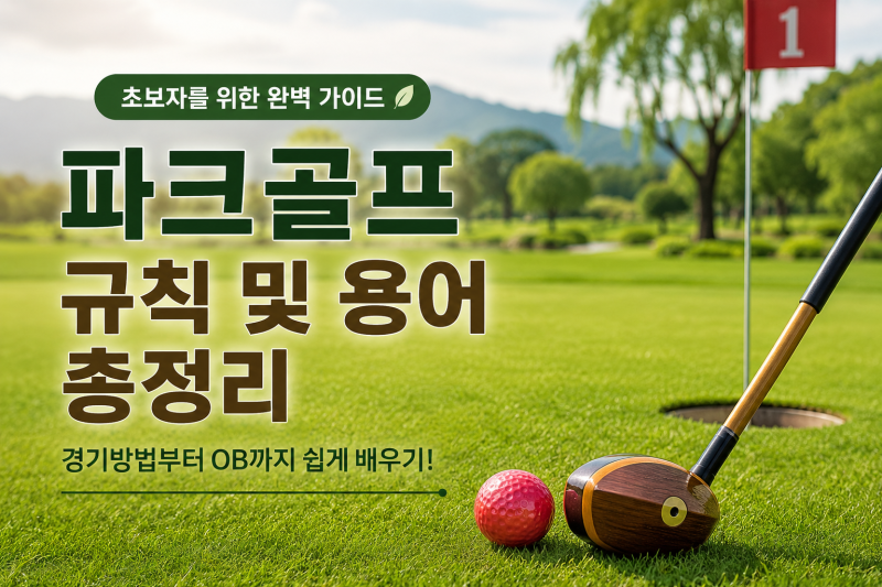 파크골프 규칙 및 용어 총정리! 경기방법부터 OB까지 쉽게 배우기