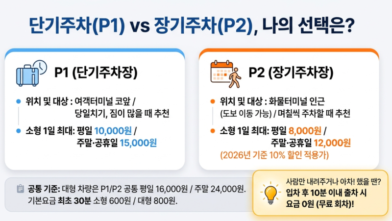 제주공항 주차장 만차 시 실시간 주차 가능 대수 확인 및 대안, 주차비 50% 할인 조건 정리