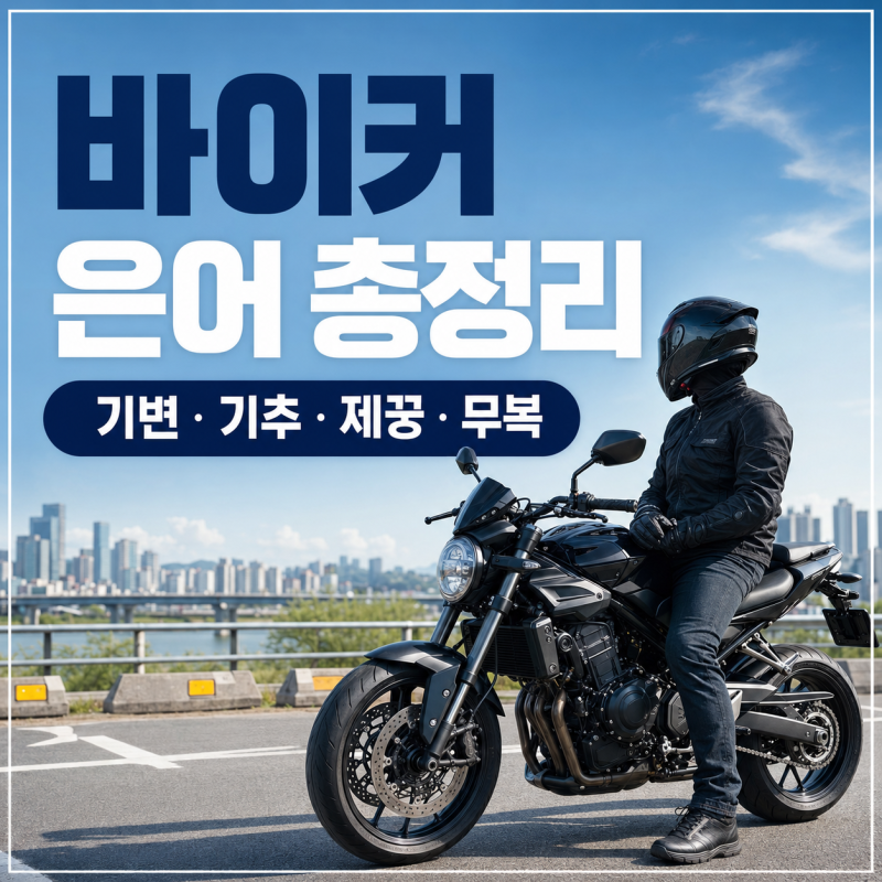 바이커 은어 총정리｜바린이·기추·기변·제꿍·안라무복 뜻은?