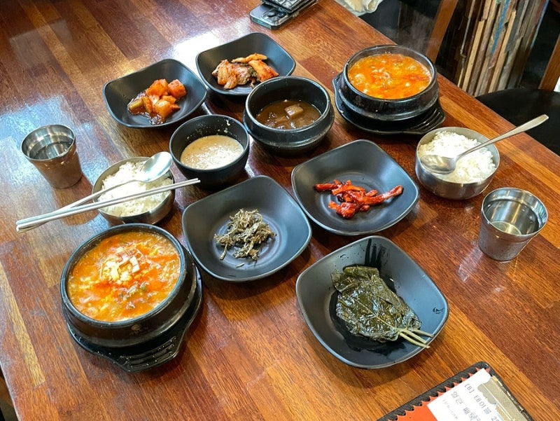 강릉 초당순두부 맛집 웨이팅 적은 초당할머니순두부 얼큰째복 주차 후기