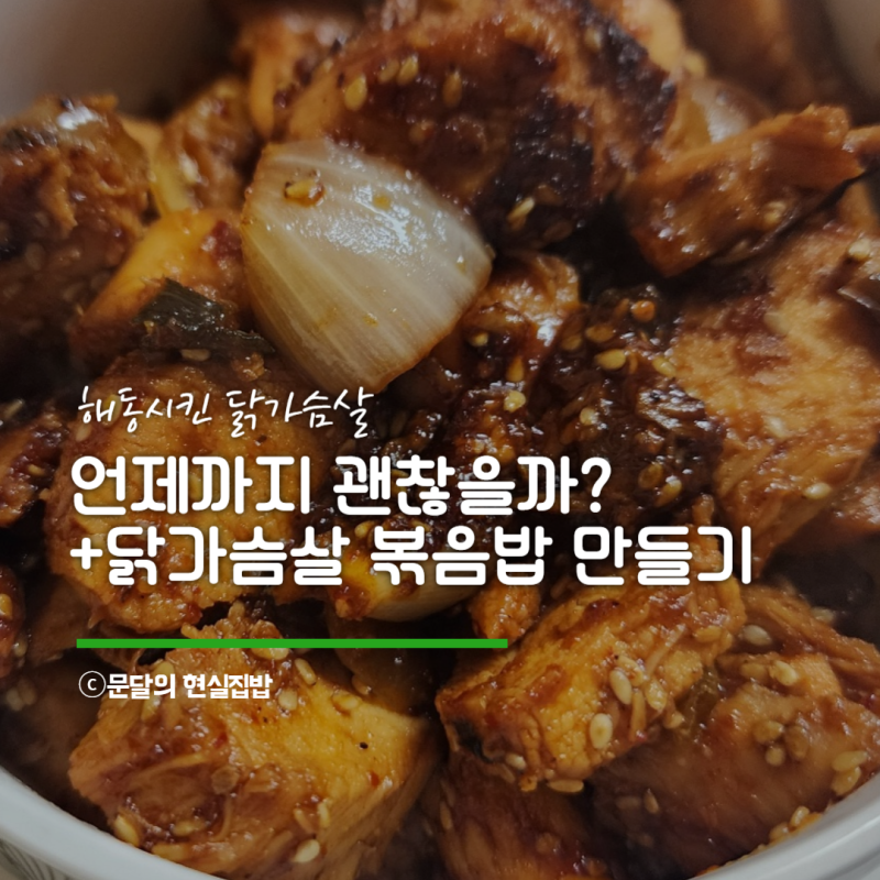 냉동 닭가슴살 해동 후 유통기한과 닭가슴살 볶음밥 쉽게 만드는법