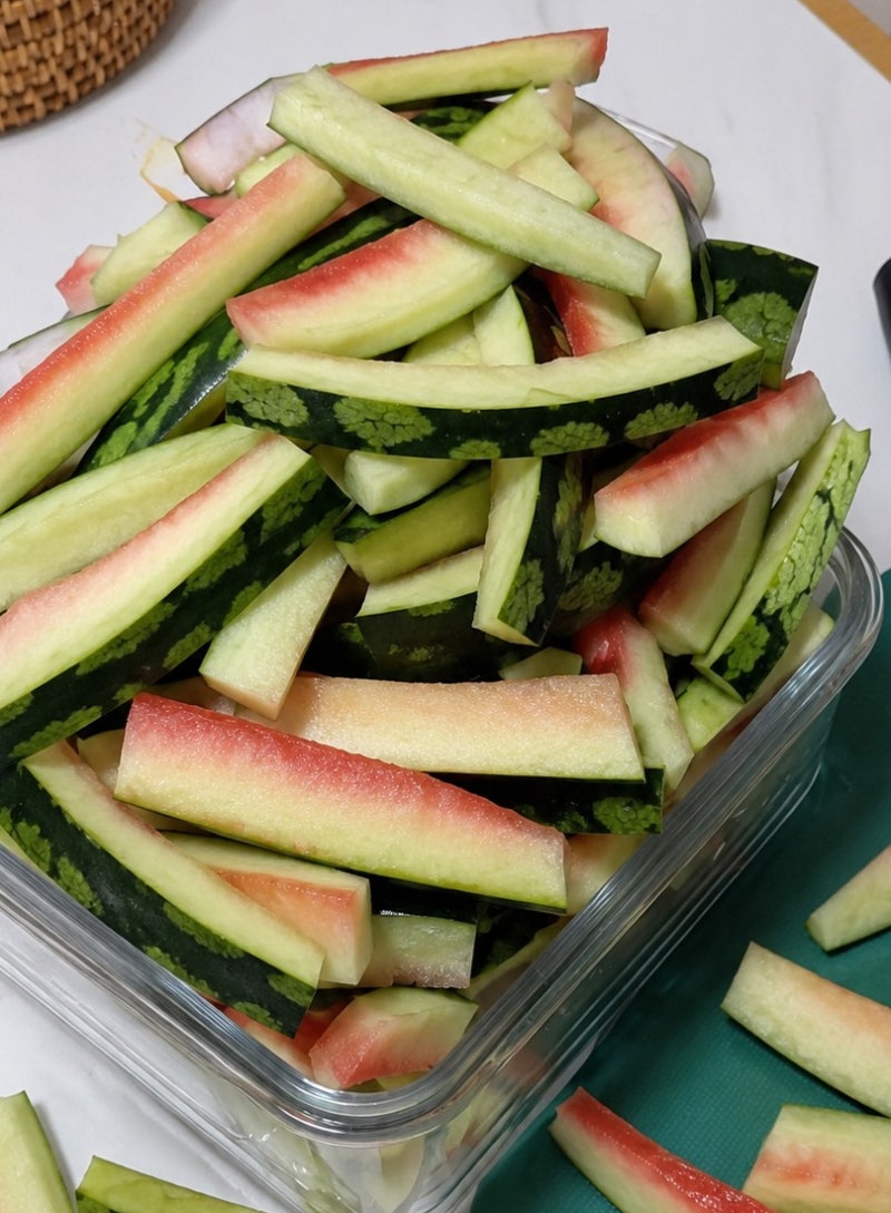 수박 껍질 버리지 마세요. 수박 하얀 부분 효능, 맛있는 요리 활용법,