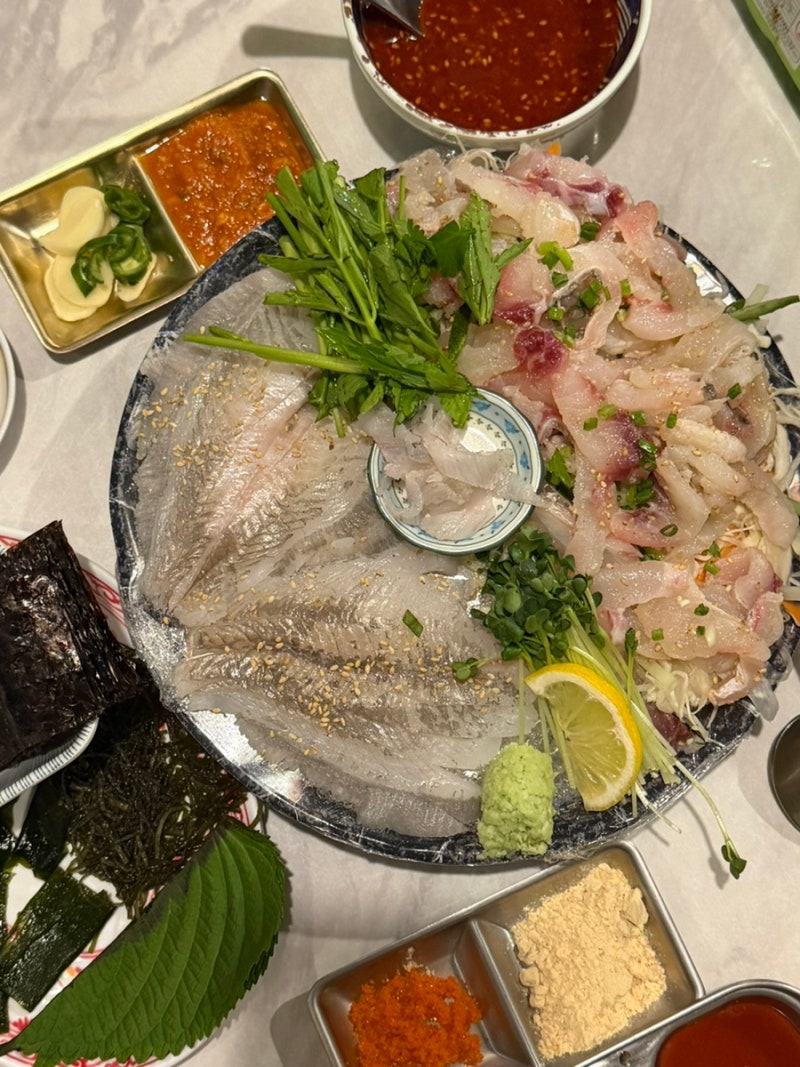 인천 송도 횟집, 인천대입구역 맛집, 갈매기 막회집 후기, 막회, 서더리탕, 시마아지, 생새우 ....