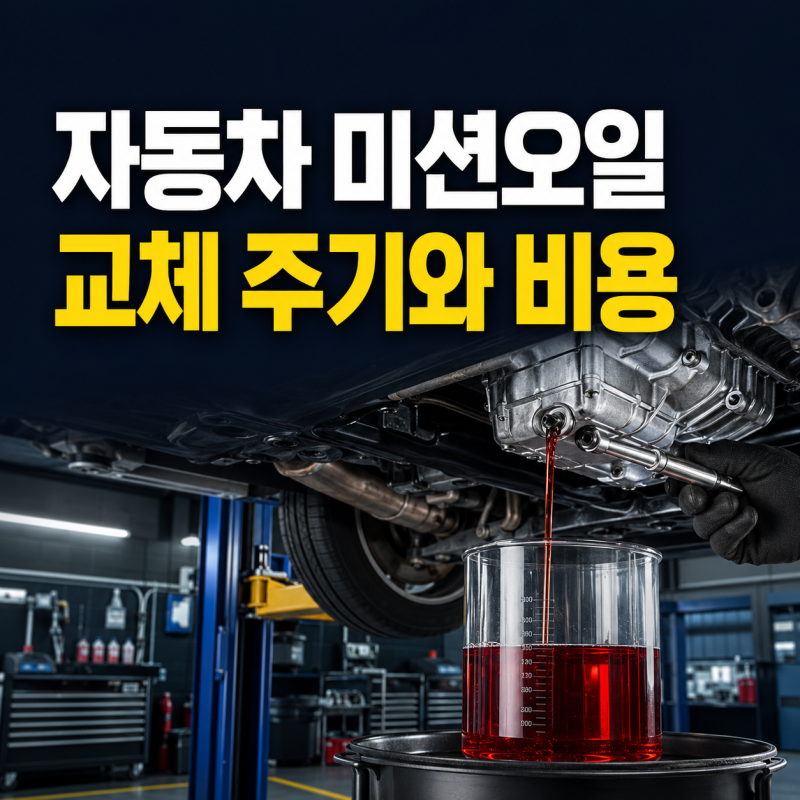 자동차 미션오일 교체 주기 몇만 km 맞을까? 교체 비용이 달라지는 이유