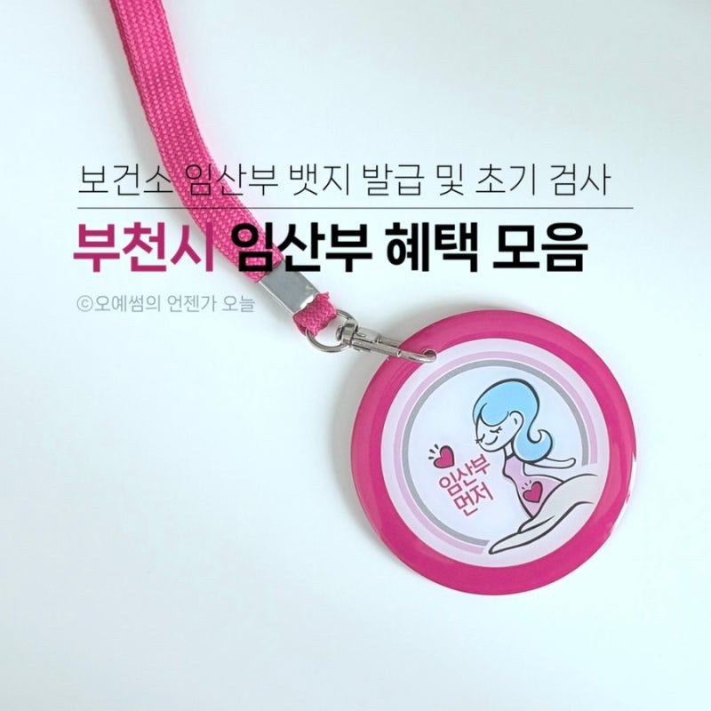 부천시 임산부 혜택 보건소 임산부 뱃지 발급, 임신 초기 검사 후기