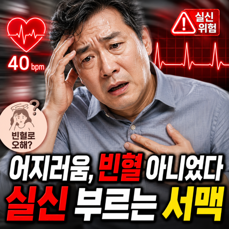 서맥증상 어지러움 (+원인, 치료법) - 단순 빈혈로 오해해 방치했다가 실신까지 부르는 이유