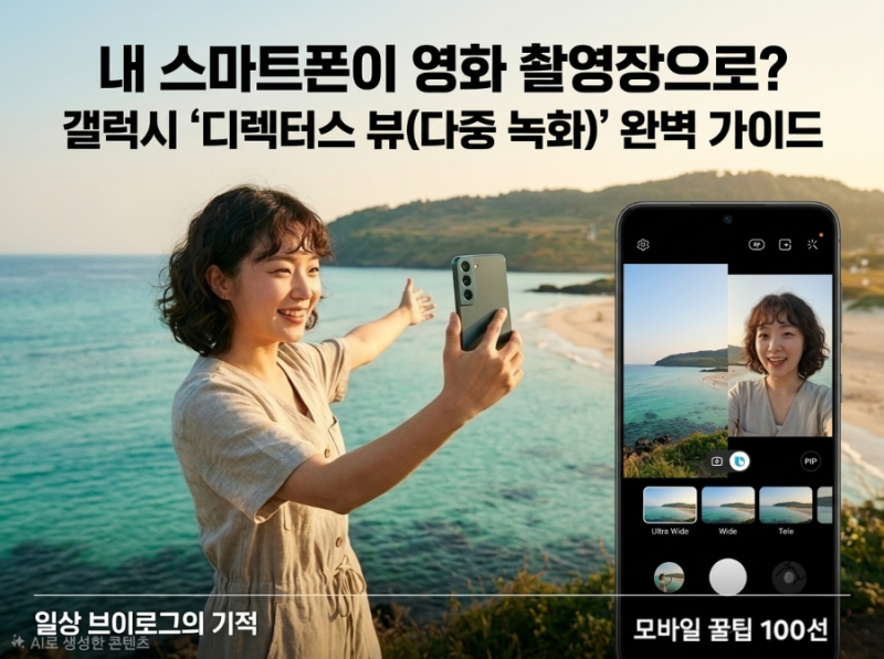 [갤럭시 Tip] 내 스마트폰이 영화 촬영장으로? 갤럭시 '디렉터스 뷰(다중 녹화)' 상세 활용 가....
