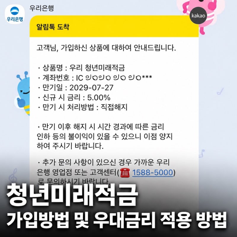 우리은행 청년미래적금 가입 방법 및 우대금리 받는 방법 (feat. 마케팅 동의 설정)