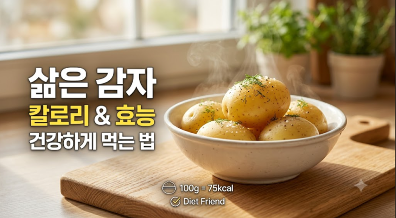삶은 감자 칼로리와 감자 효능, 건강하게 먹는 법