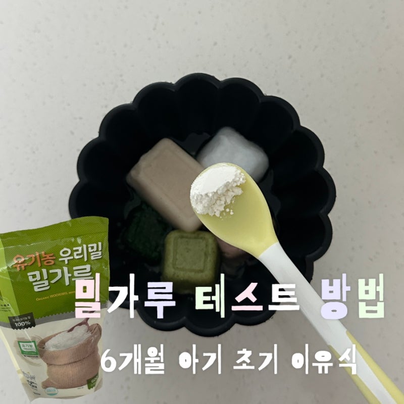 이유식 밀가루 테스트 방법｜6개월 아기 첫 밀가루 먹여본 후기