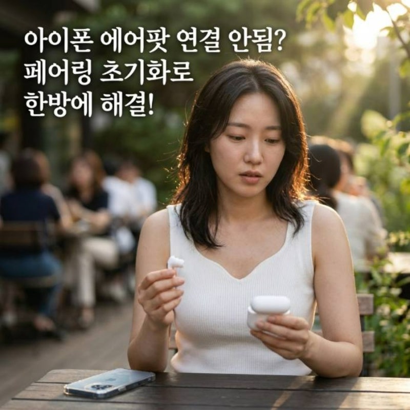 아이폰 에어팟 연결 안됨 페어링 초기화 해결법