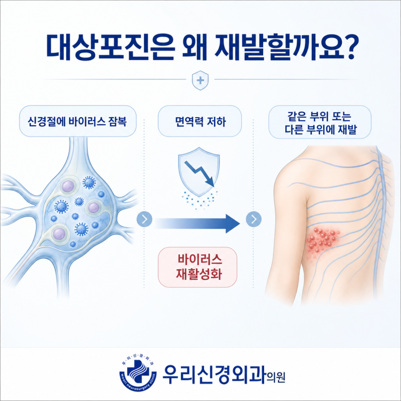 대상포진은 한 번 걸리면 끝일까요? 재발 원인과 예방법 | 부산 우리신경외과