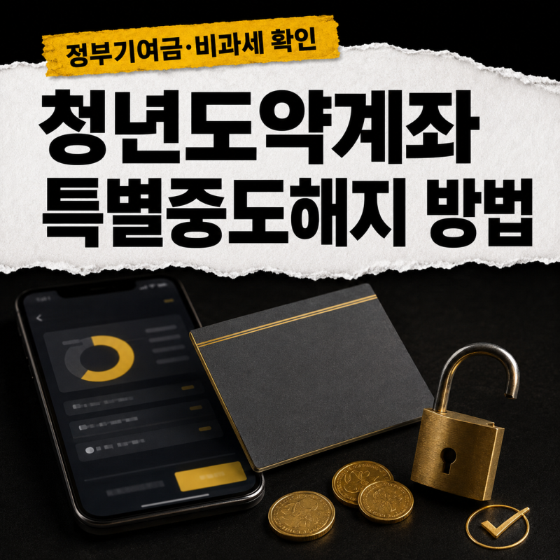 청년도약계좌 특별중도해지 방법 | 정부기여금·기간·이자 총정리