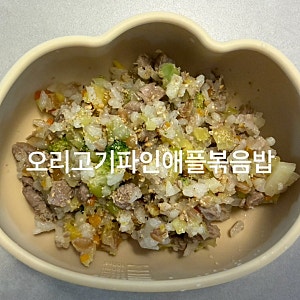 12개월 아기 오리고기 파인애플볶음밥｜달달한 유아식 한그릇 메뉴 돌아기 오리고기레시피