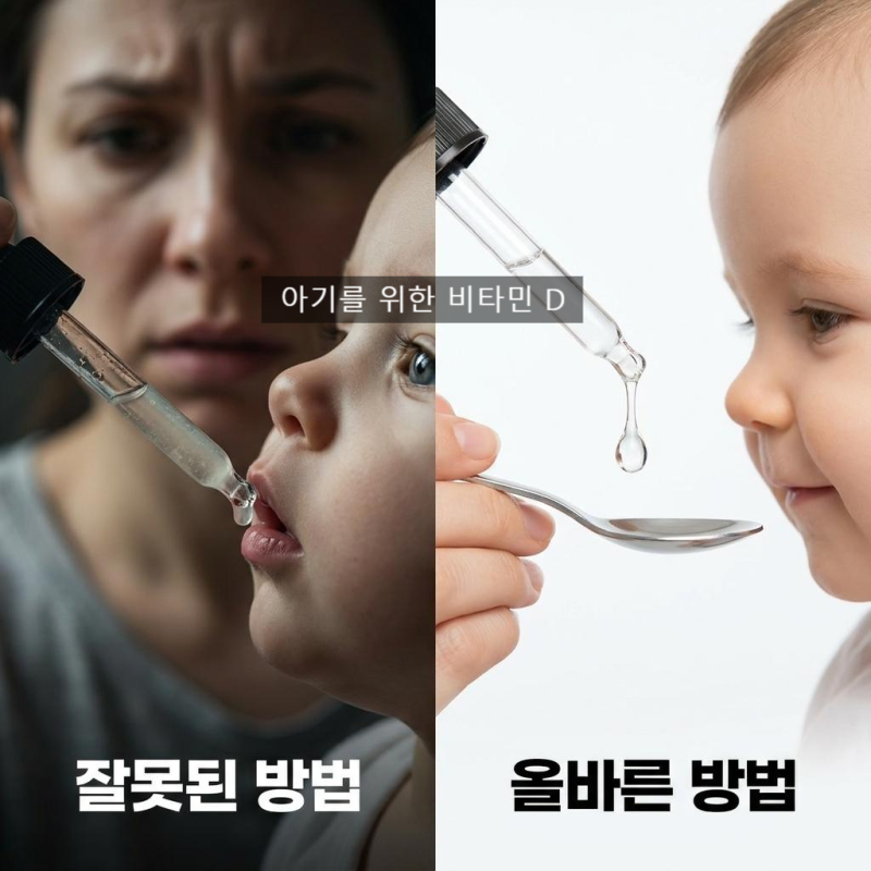 신생아 비타민D, 입에 직접 떨어뜨리셨나요? 약사가 알려주는 드롭형 vs 스프레이형 선택 기....