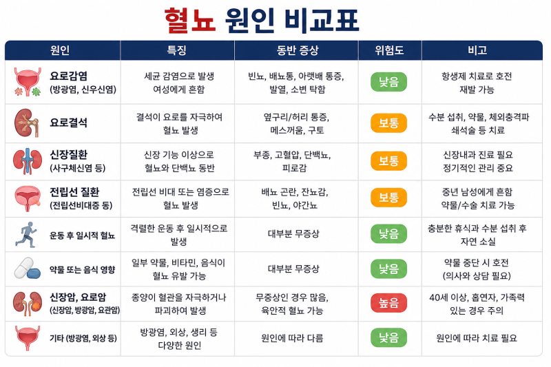 건강검진에서 '혈뇨'가 나왔습니다. 신장암일까요? 꼭 정밀검사를 받아야 할까요?