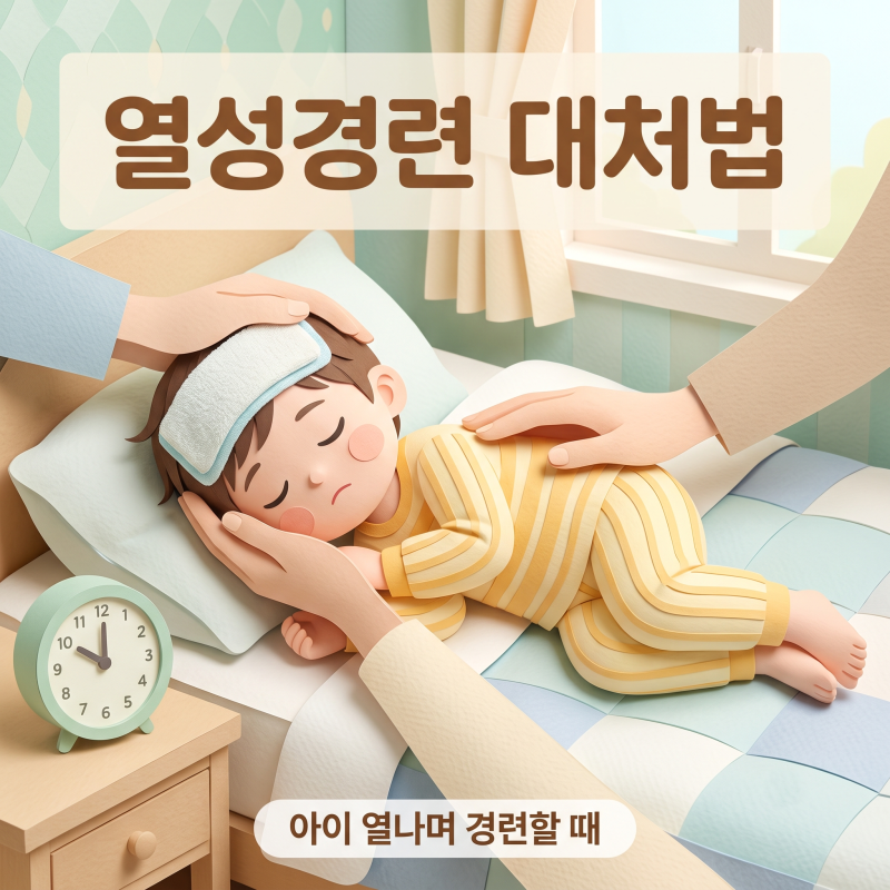 열성경련 대처법, 아이가 열나며 경련할 때 부모 행동요령
