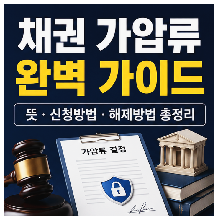 채권 가압류 뜻부터 신청방법·해제방법까지 한 번에 정리