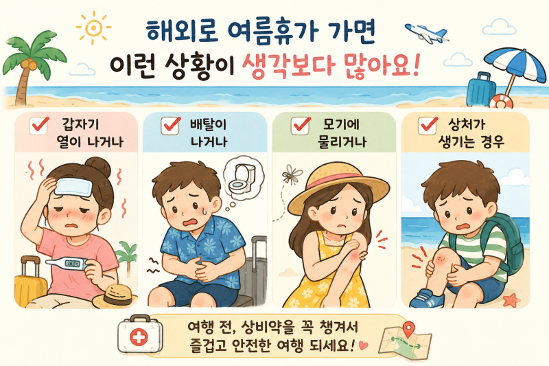 여행 갈 때 꼭 챙겨야 하는 약국 상비약(2026 최신)_압구정 샤인약국만의 체크리스트 공유
