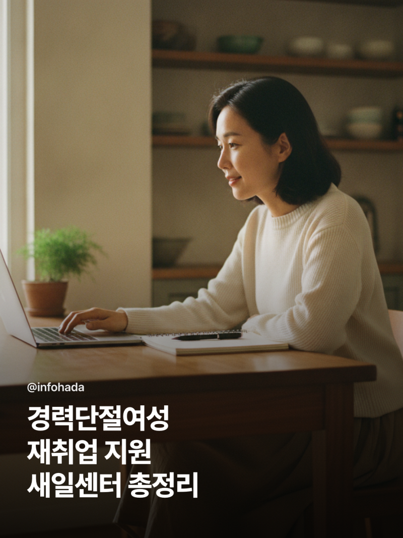 경력단절여성 재취업 완벽 가이드: 새일센터 지원제도 핵심 정리
