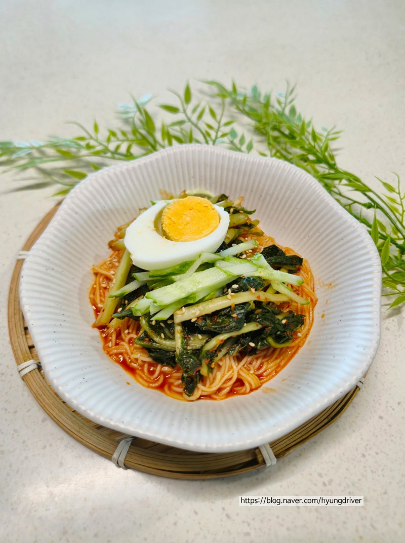 익은 열무김치 비빔국수 양념장 양념 레시피