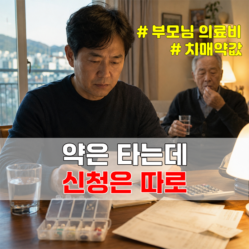 치매약값 월 최대 3만 원, 진단받아도 신청은 따로입니다