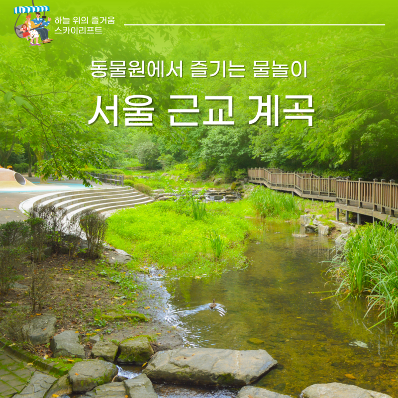 서울 근교 계곡 동물원 놀이터+계곡 아이랑 가보세요