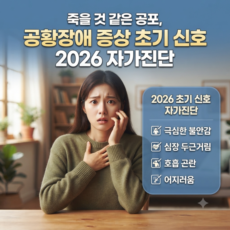 죽을 것 같은 공포, 공황장애 증상 초기 신호 2026 자가진단