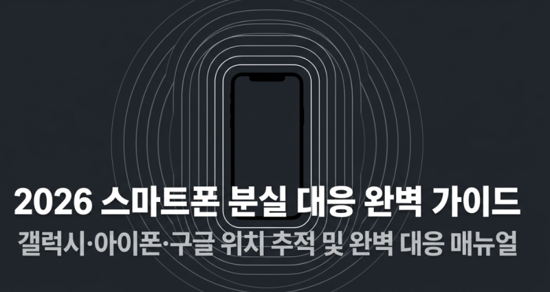 2026년 스마트폰 잃어버렸을 때? 분실 시 갤럭시·아이폰·구글 위치 추적 및 예방·분실 대응 ....