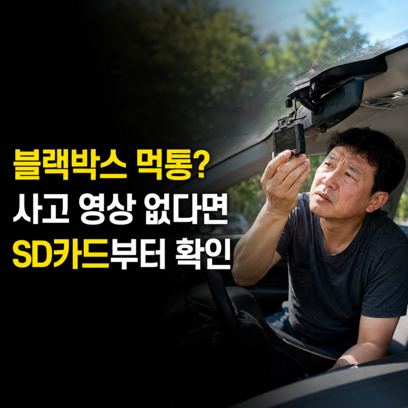 사고 영상이 없다면? 폭염에 블랙박스 먹통·SD카드 오류 확인법