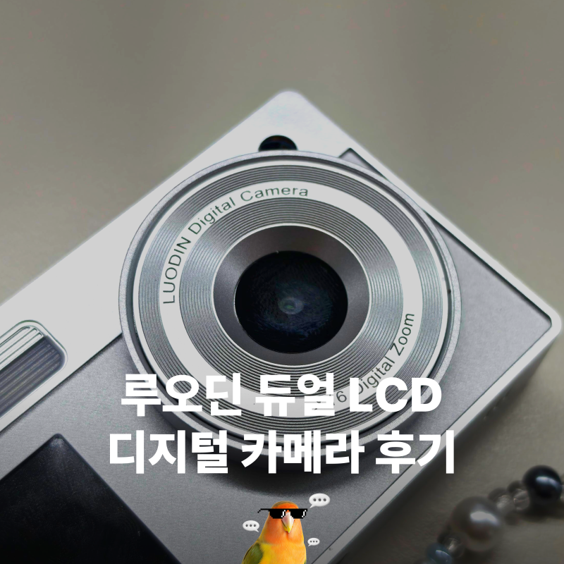 루오딘 듀얼 LCD 디지털 카메라 | 레트로 디카 감성 한껏 느낄 수 있는 가성비 카메라
